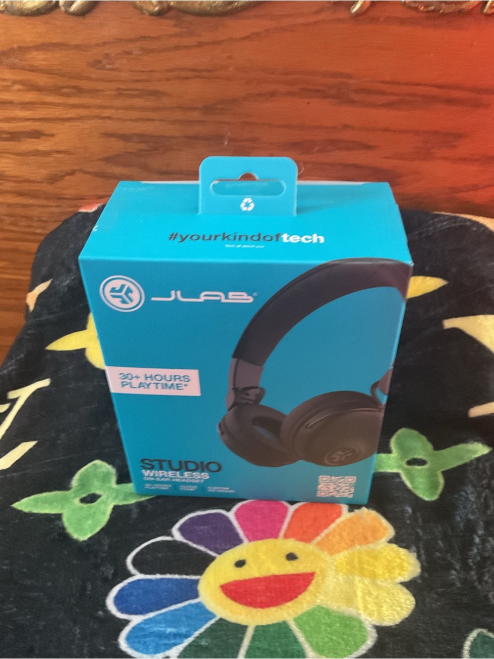 JLab Studio Wireless Over-Ear Headphones in Black